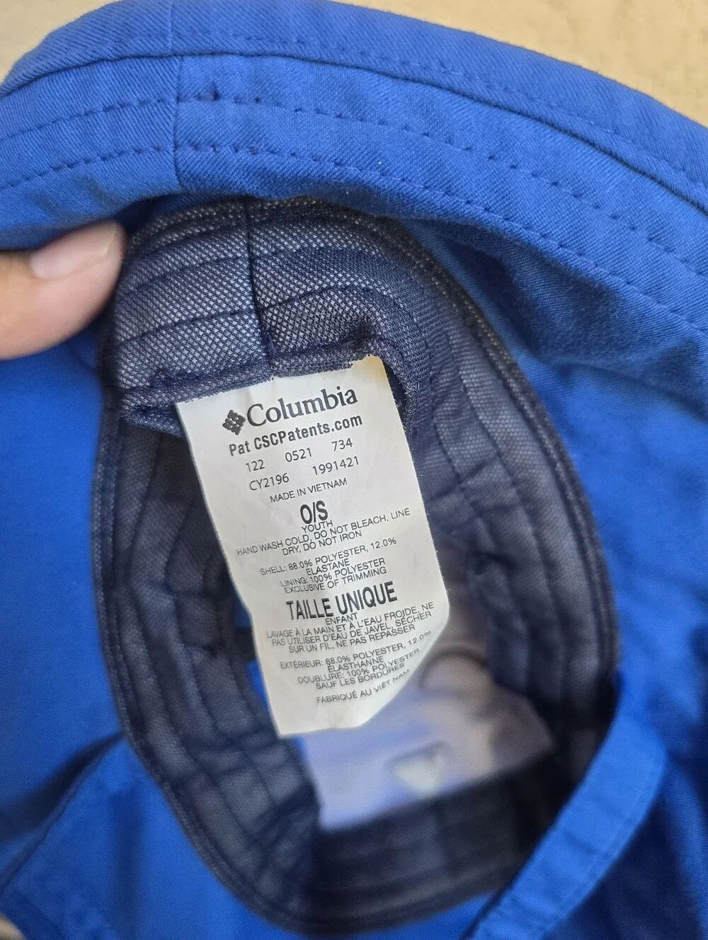 Columbia Blue Bear Design bucket hat